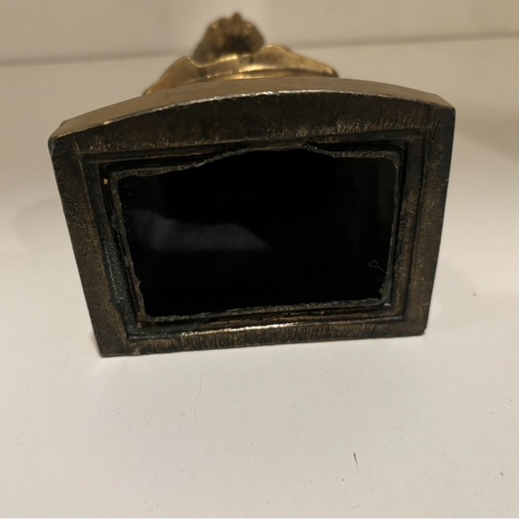 Vintage 1960’s Abraham Lincoln Bust Bookend Antique Brass 8”Height - Picture 8 of 14